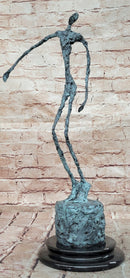 Abstract Modern Male Stick Genuine Bronze Sculpture