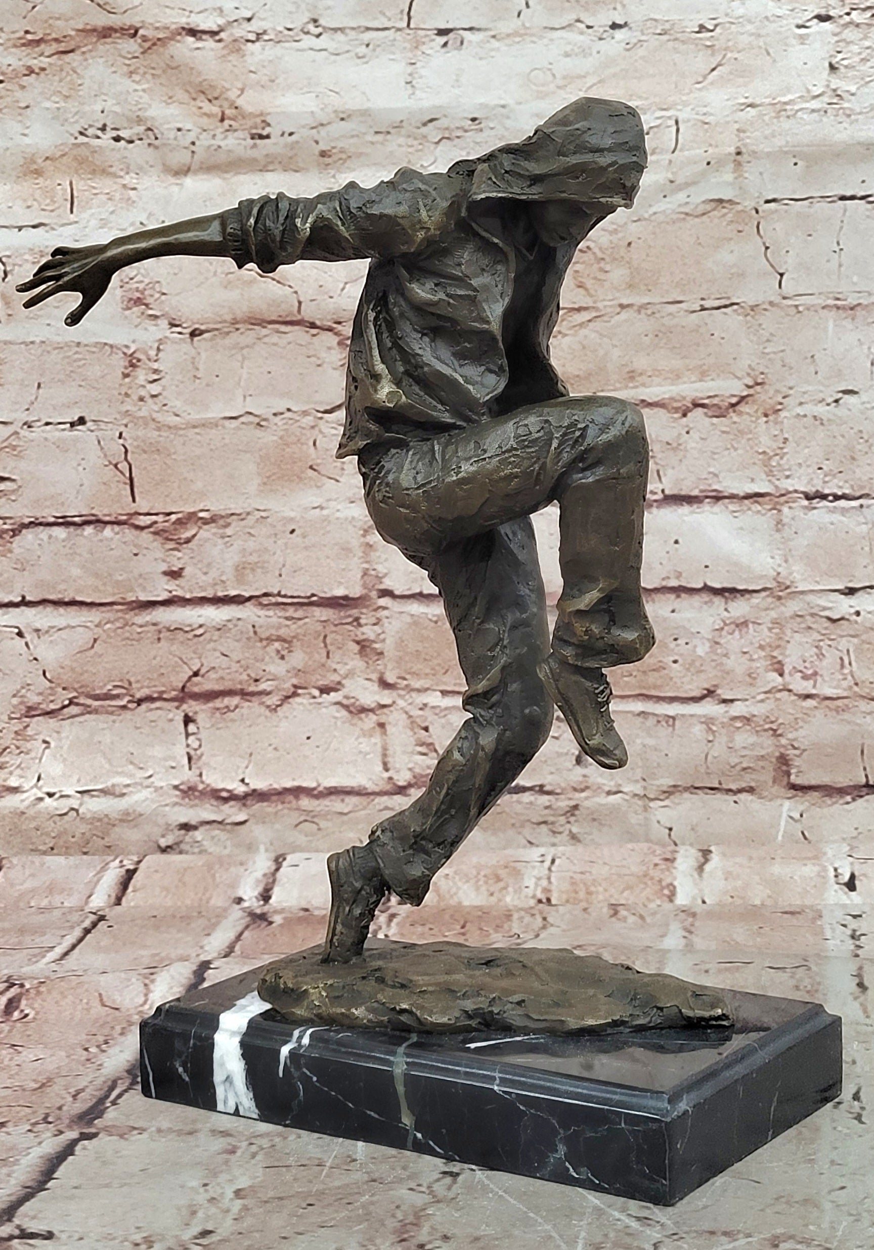 Bronze Table-Top Sculpture Break Dancer by Mavchi