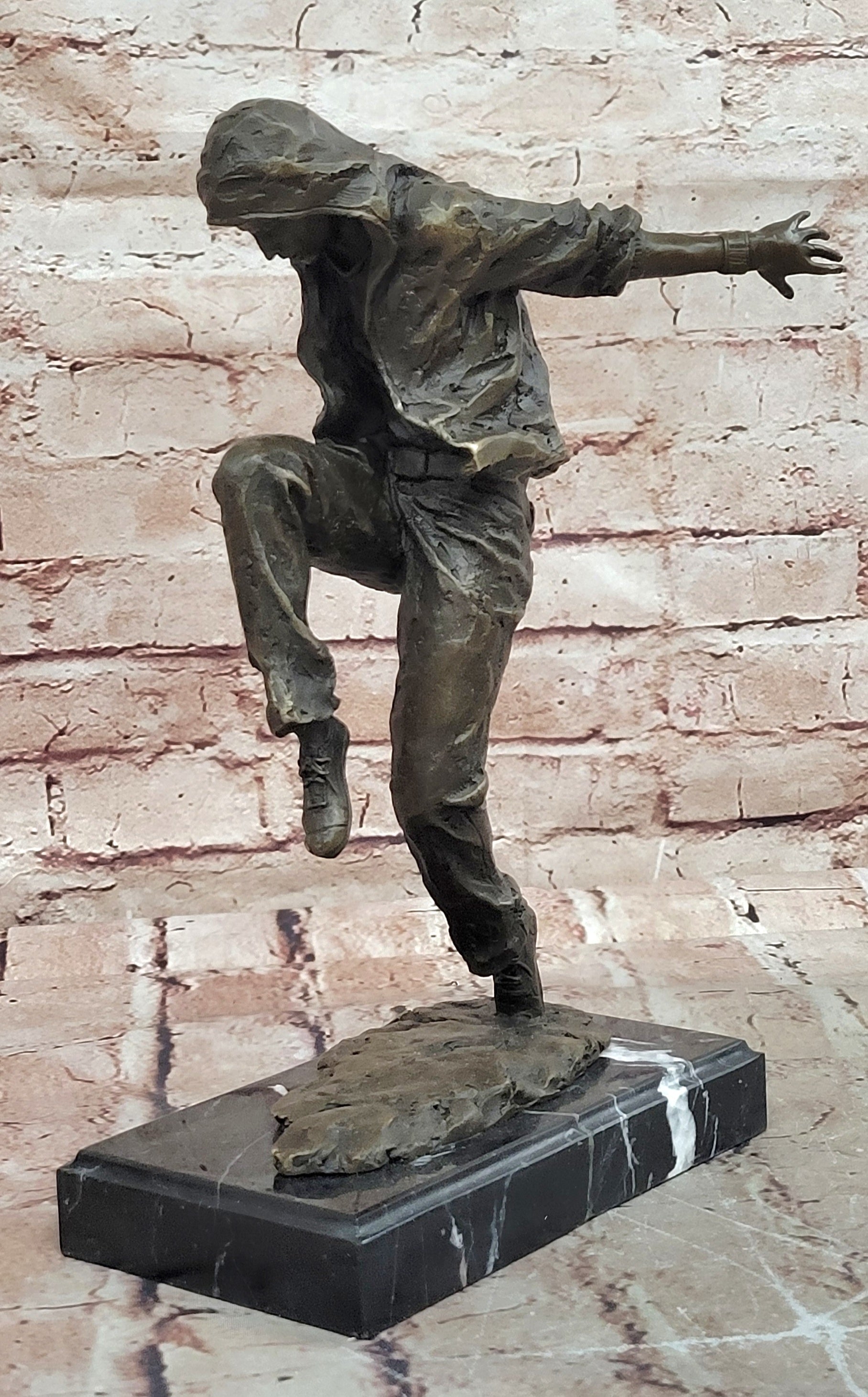 Bronze Table-Top Sculpture Break Dancer by Mavchi