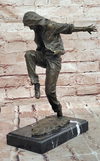 Bronze Table-Top Sculpture Break Dancer by Mavchi