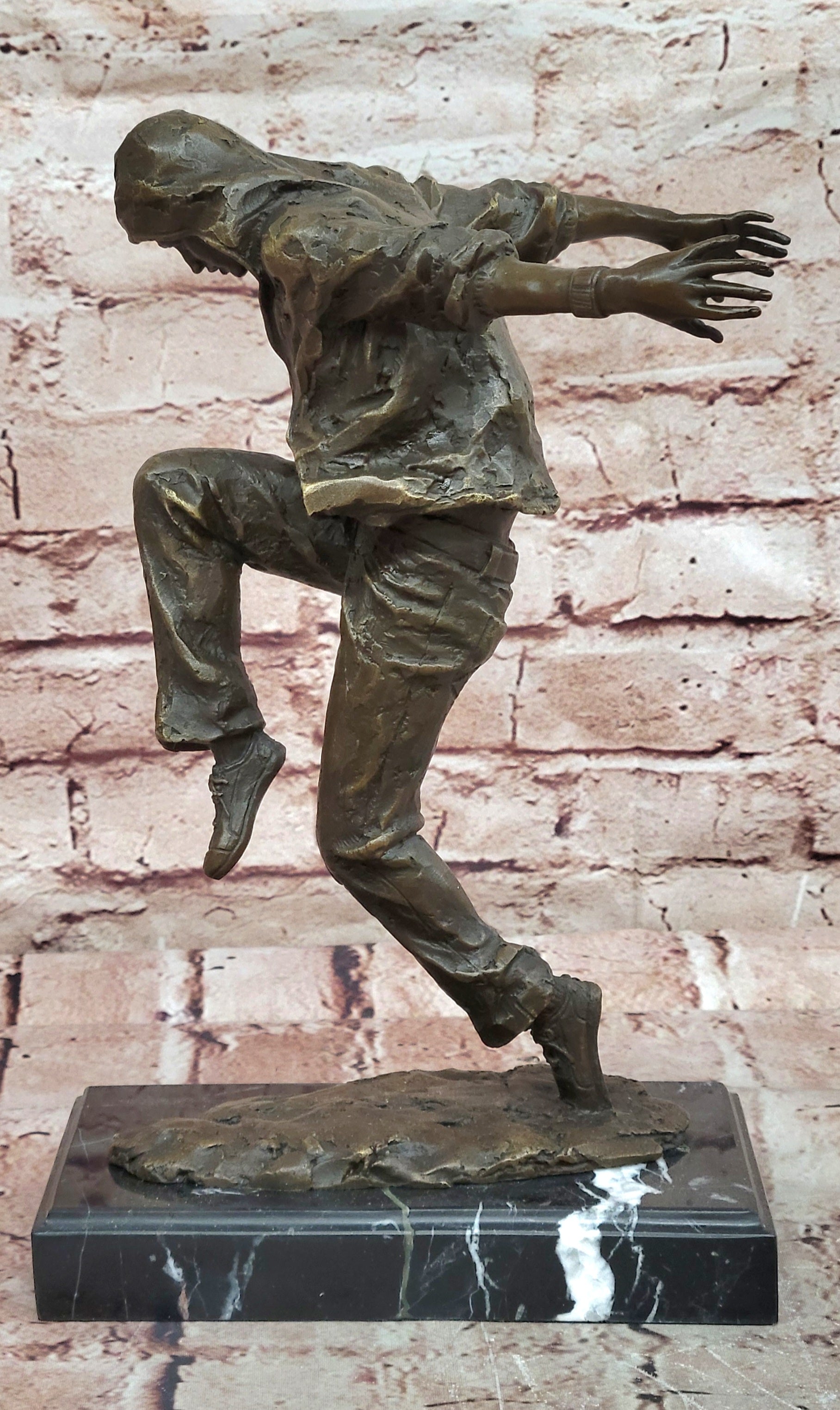 Bronze Table-Top Sculpture Break Dancer by Mavchi