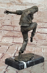 Bronze Table-Top Sculpture Break Dancer by Mavchi