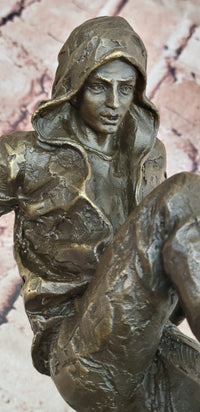 Bronze Table-Top Sculpture Break Dancer by Mavchi