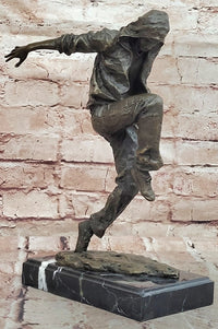 Bronze Table-Top Sculpture Break Dancer by Mavchi