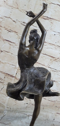 Spanish Flamenco Dancer Bronze Sculpture on Marble Base