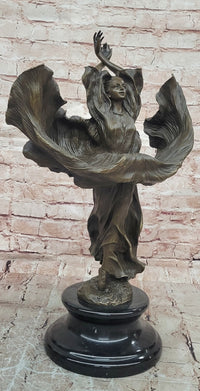 Original Artwork by Aldo Vitaleh Fashion Model Bronze Sculpture Statue