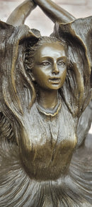 Original Artwork by Aldo Vitaleh Fashion Model Bronze Sculpture Statue