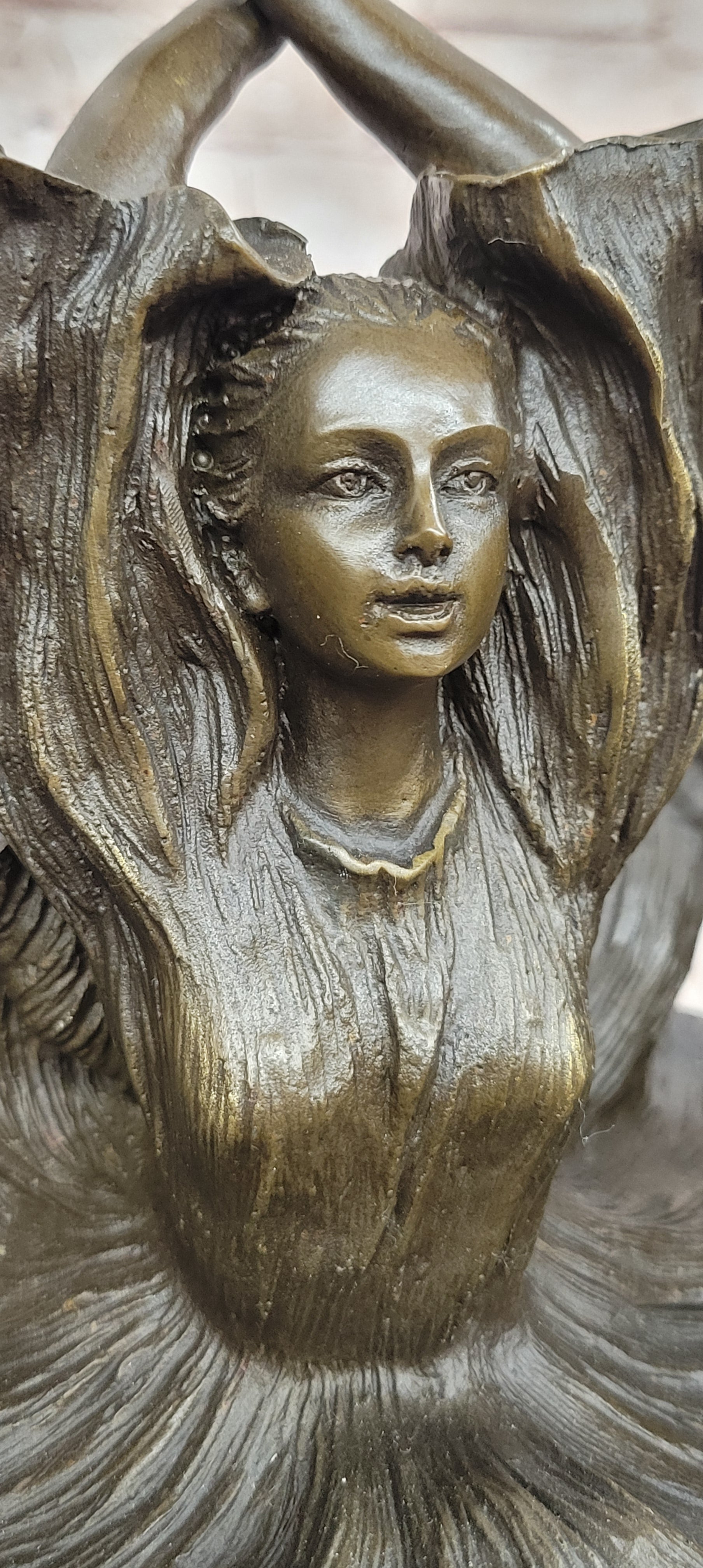 Original Artwork by Aldo Vitaleh Fashion Model Bronze Sculpture Statue