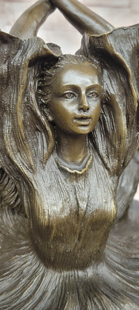 Original Artwork by Aldo Vitaleh Fashion Model Bronze Sculpture Statue