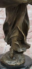 Original Artwork by Aldo Vitaleh Fashion Model Bronze Sculpture Statue