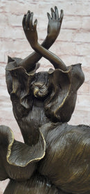 Original Artwork by Aldo Vitaleh Fashion Model Bronze Sculpture Statue
