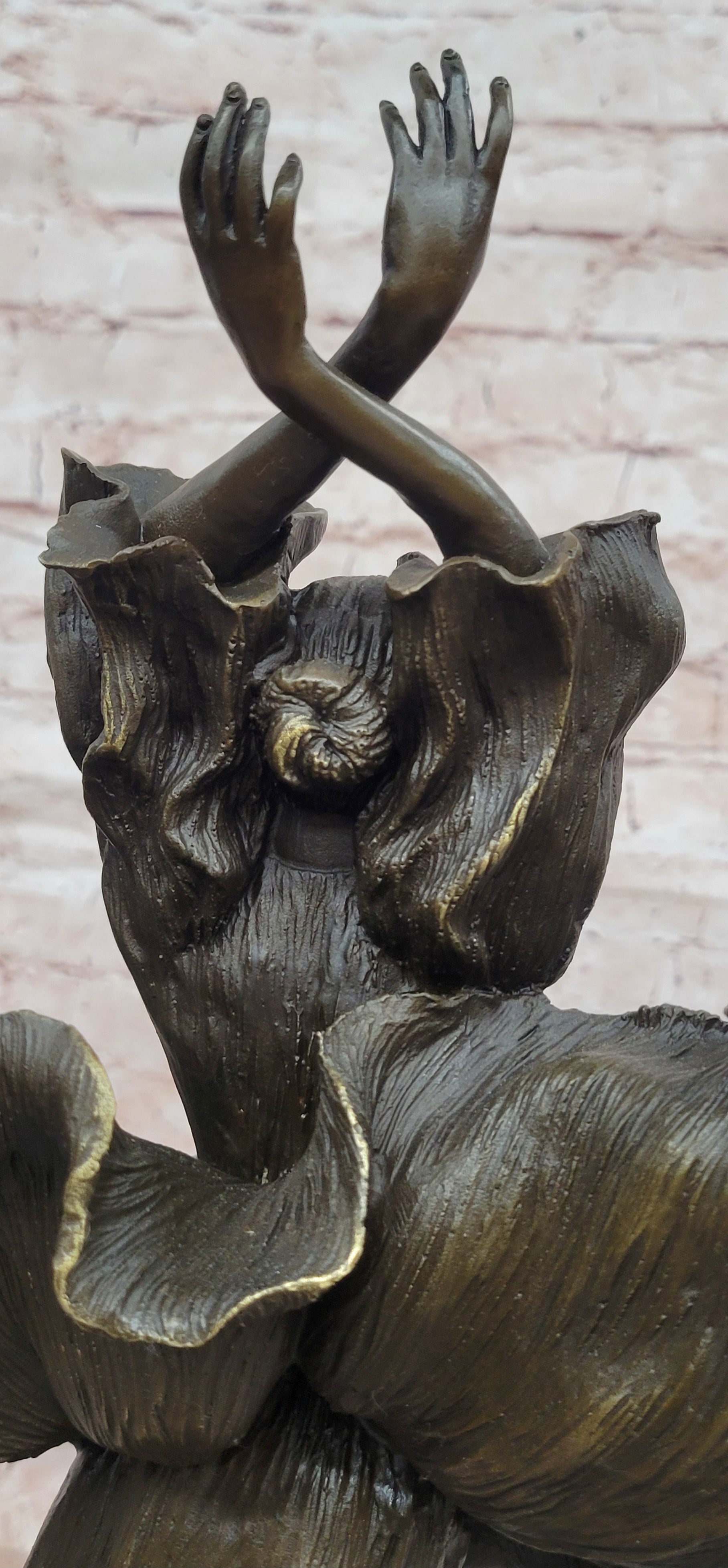 Original Artwork by Aldo Vitaleh Fashion Model Bronze Sculpture Statue