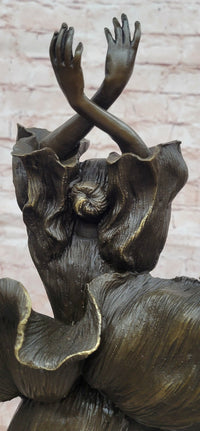 Original Artwork by Aldo Vitaleh Fashion Model Bronze Sculpture Statue