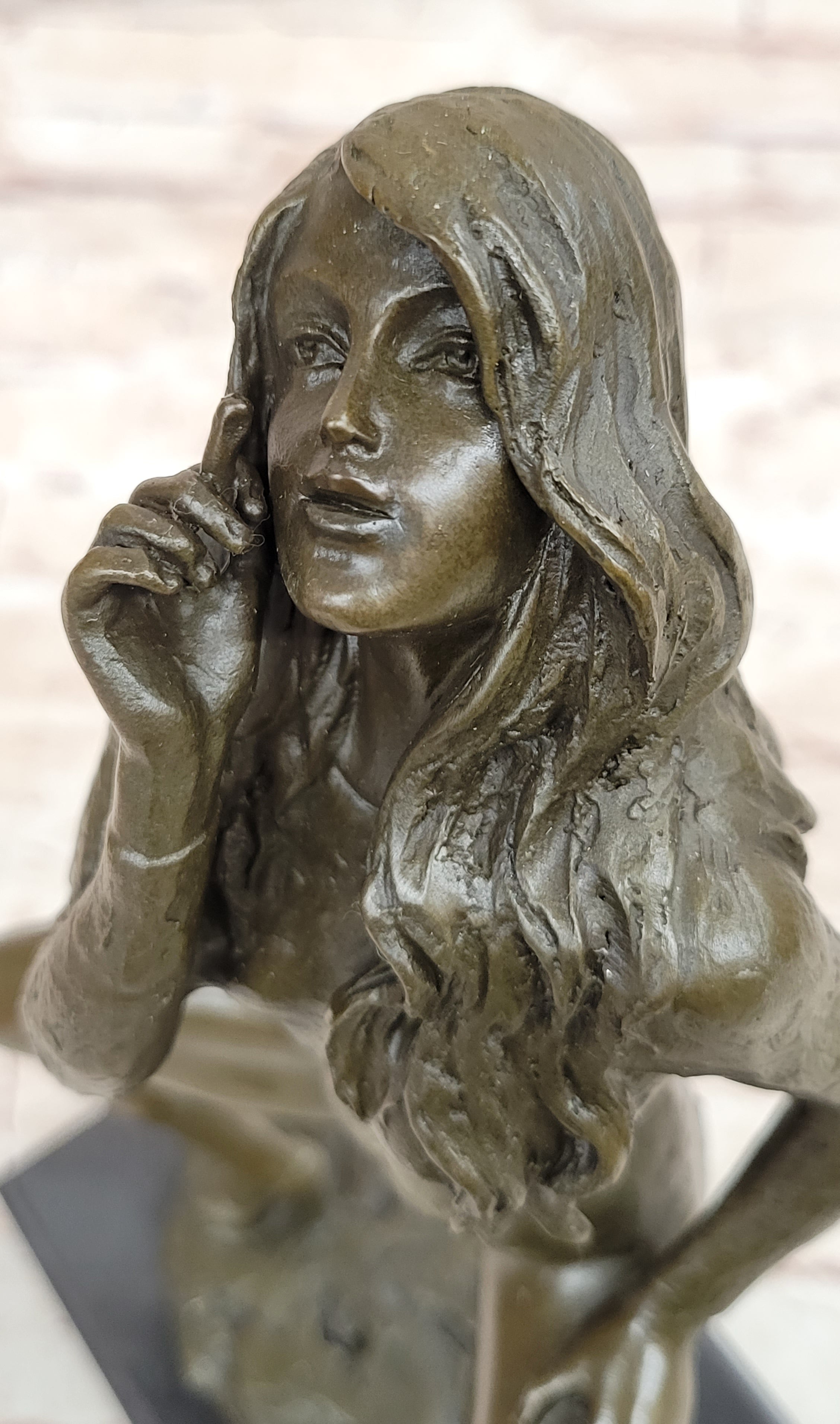 Nude Erotic Woman Walking a provocative Bronze Belle Sculpture
