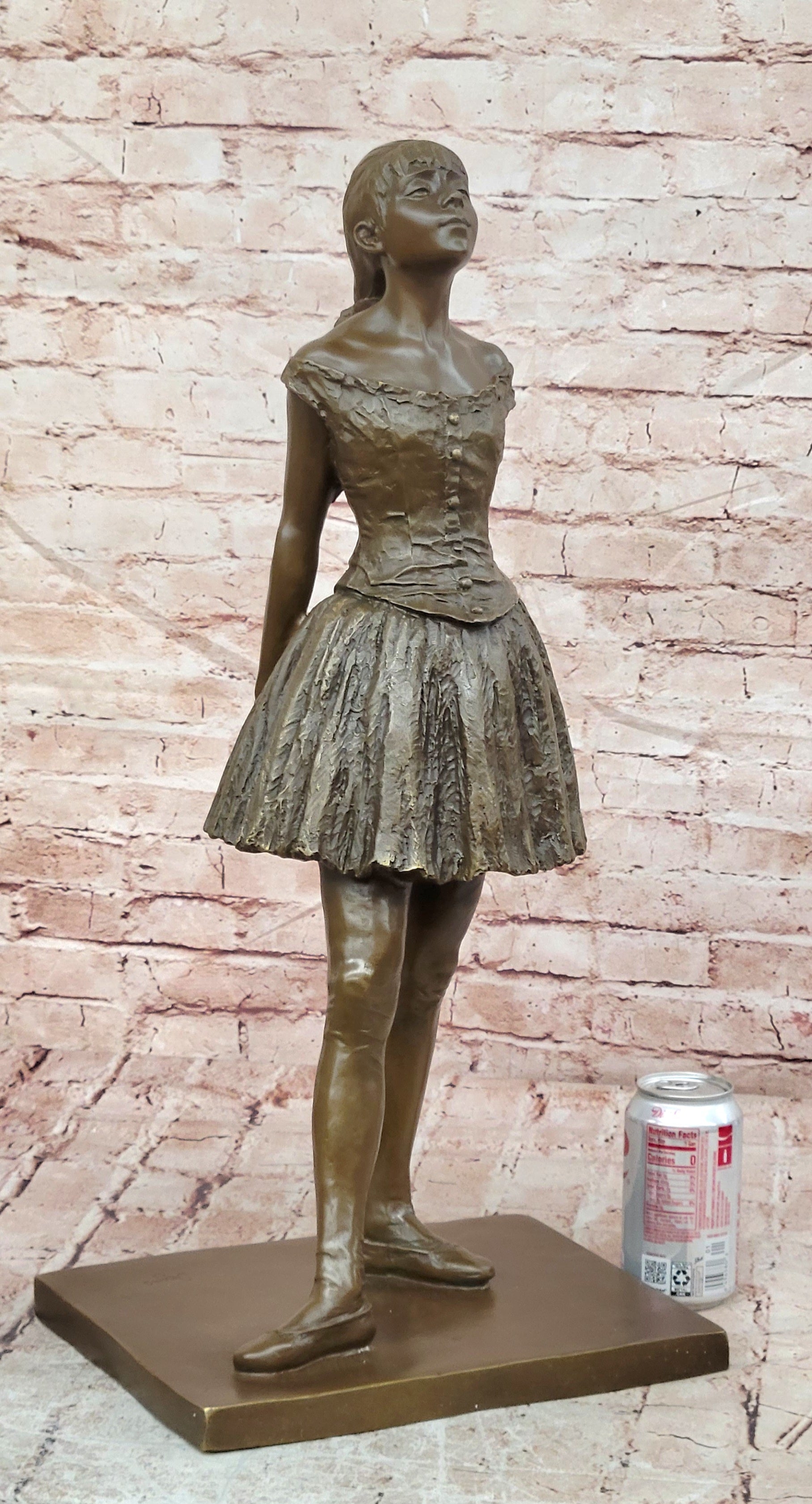 Little Fourteen-Year-Old Dancer Ballerina Ballet Contemporary Bronze Sculpture Degas