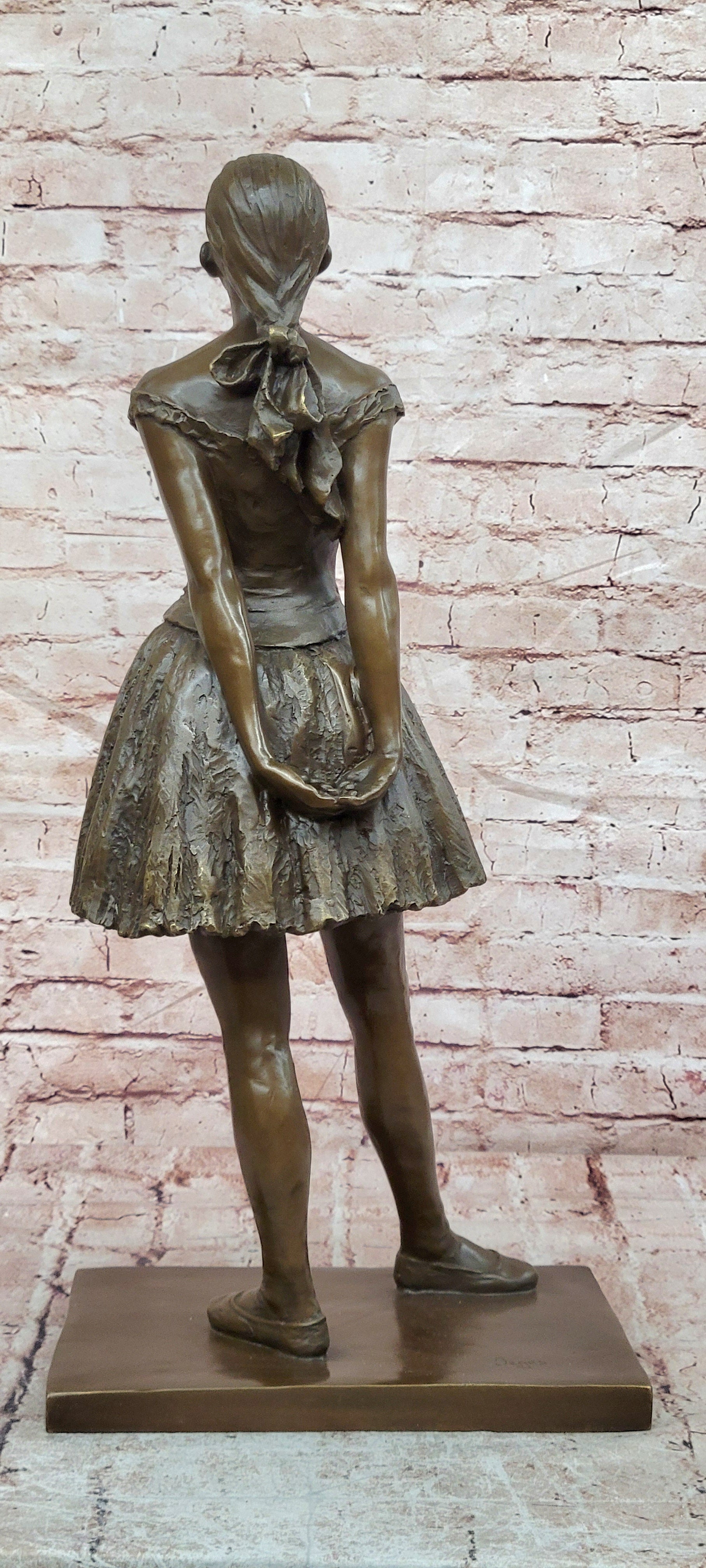 Little Fourteen-Year-Old Dancer Ballerina Ballet Contemporary Bronze Sculpture Degas