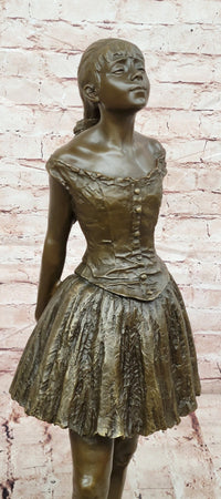 Little Fourteen-Year-Old Dancer Ballerina Ballet Contemporary Bronze Sculpture Degas