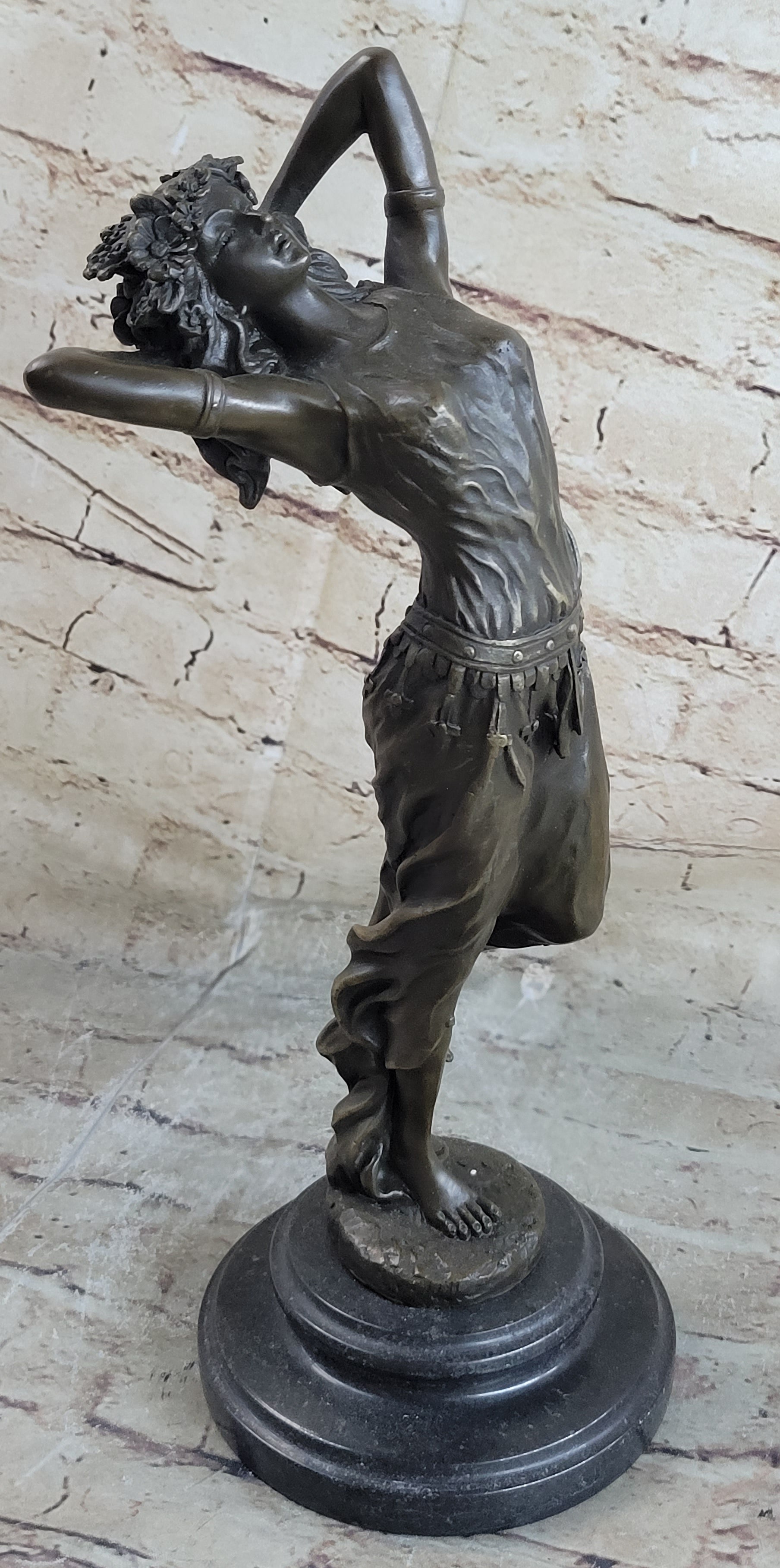 Bronze Art Nouveau Dancing Woman by Aldo Vitaleh