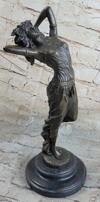 Bronze Art Nouveau Dancing Woman by Aldo Vitaleh