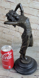 Bronze Art Nouveau Dancing Woman by Aldo Vitaleh