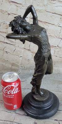 Bronze Art Nouveau Dancing Woman by Aldo Vitaleh