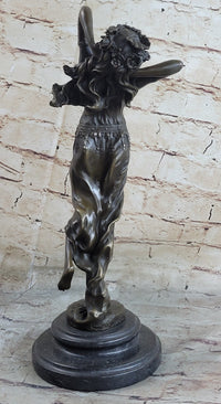 Bronze Art Nouveau Dancing Woman by Aldo Vitaleh
