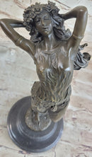Bronze Art Nouveau Dancing Woman by Aldo Vitaleh