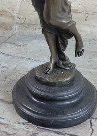 Bronze Art Nouveau Dancing Woman by Aldo Vitaleh