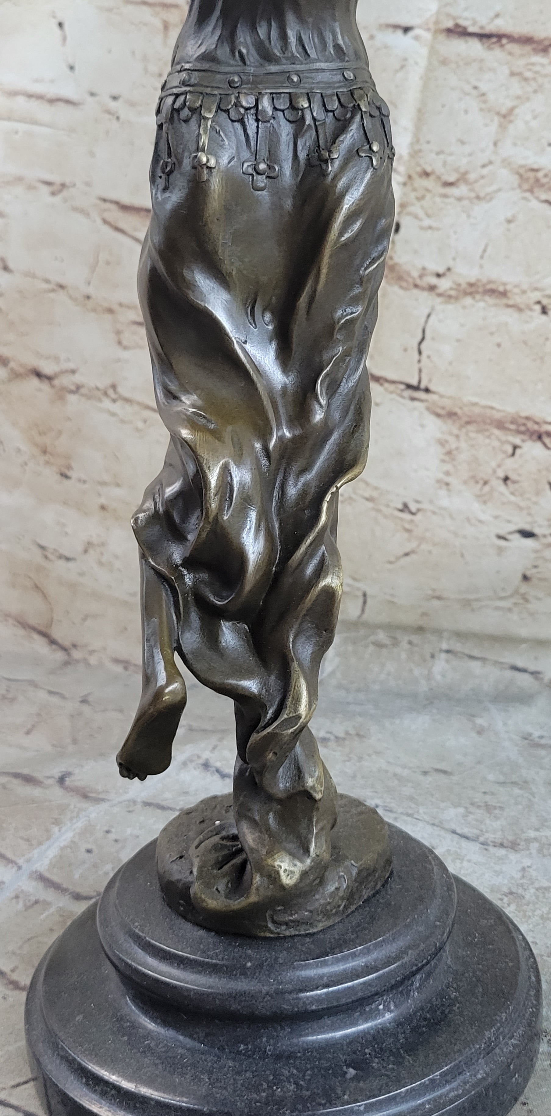 Bronze Art Nouveau Dancing Woman by Aldo Vitaleh