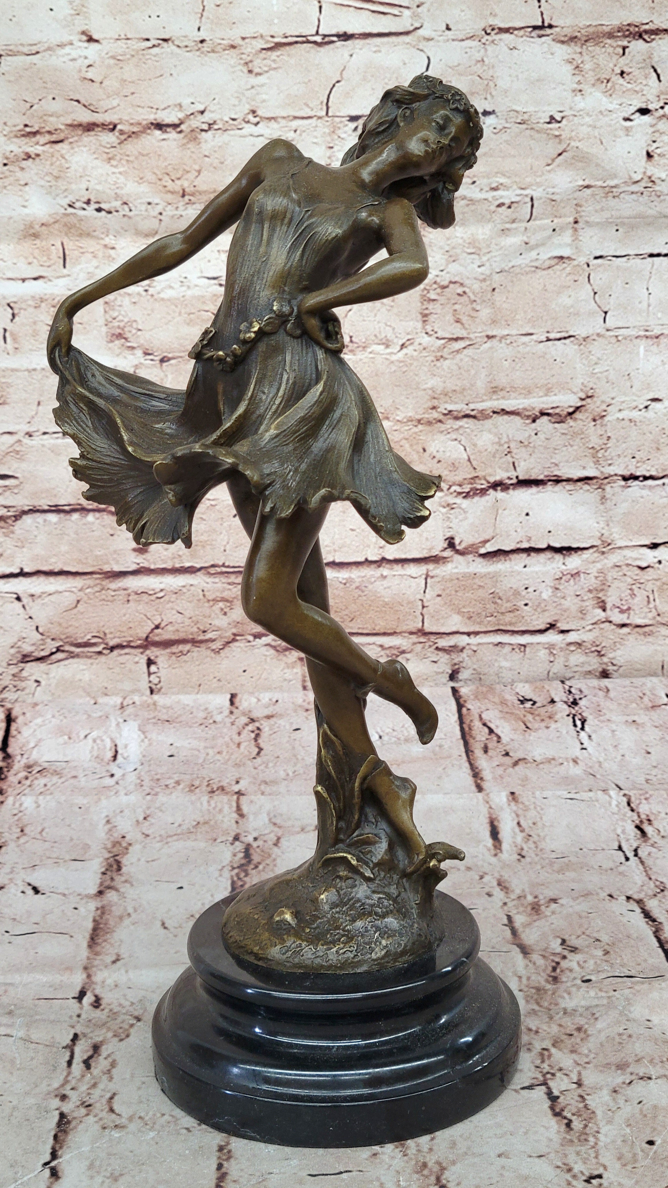 Bronze Art Nouveau Dancer by Cesaro