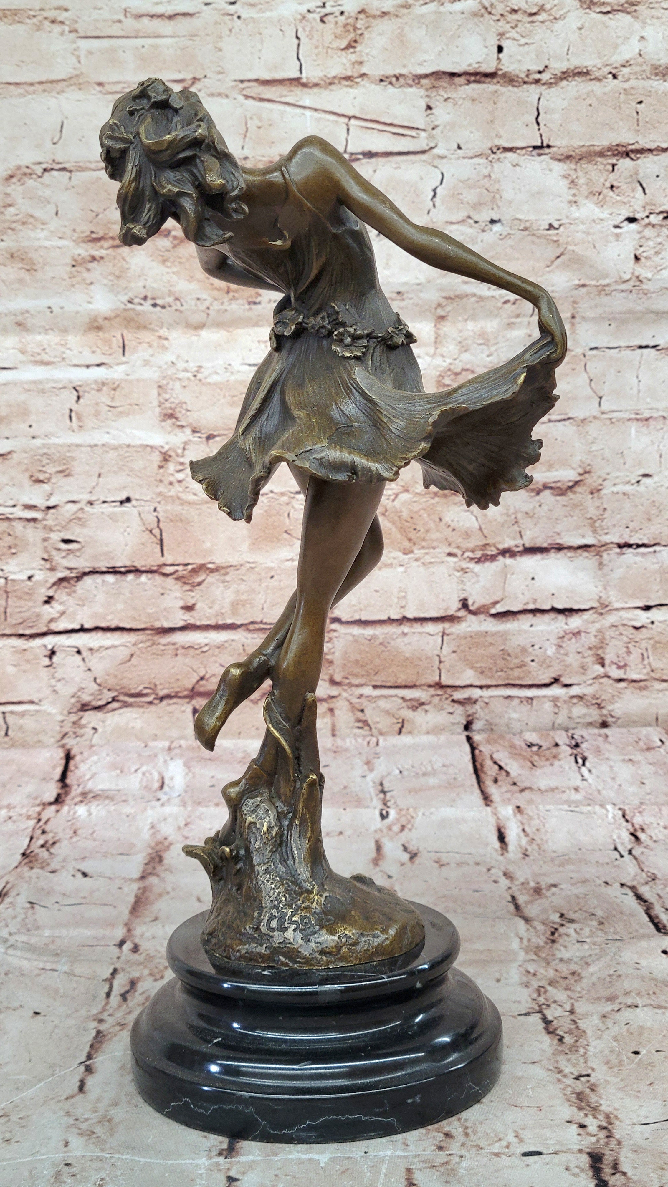 Bronze Art Nouveau Dancer by Cesaro