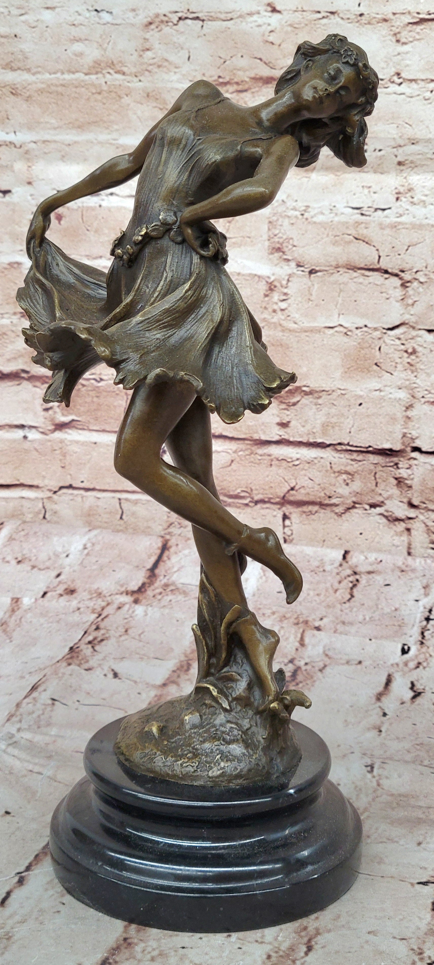 Bronze Art Nouveau Dancer by Cesaro