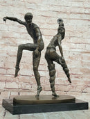 D H Chiparus Bronze Dancing Pair Sculpture Hand Made Art Deco Statue