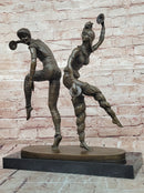 D H Chiparus Bronze Dancing Pair Sculpture Hand Made Art Deco Statue