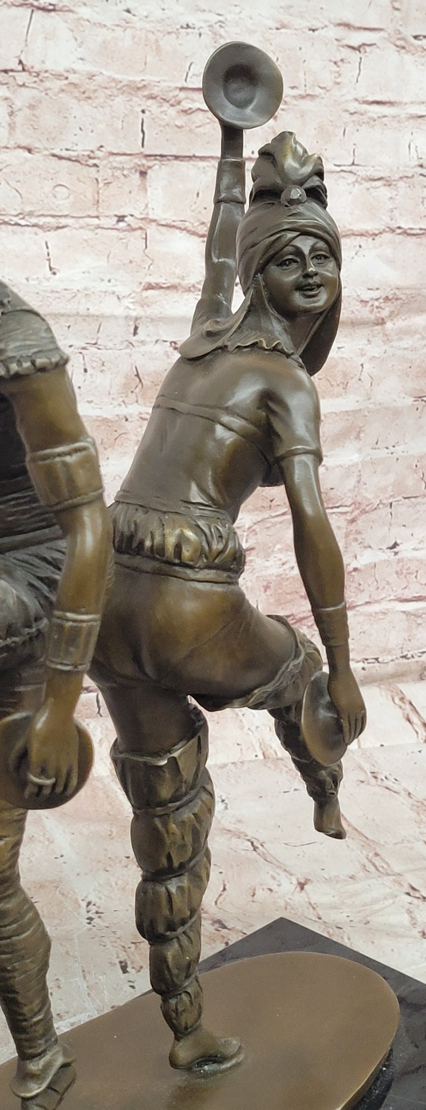 D H Chiparus Bronze Dancing Pair Sculpture Hand Made Art Deco Statue