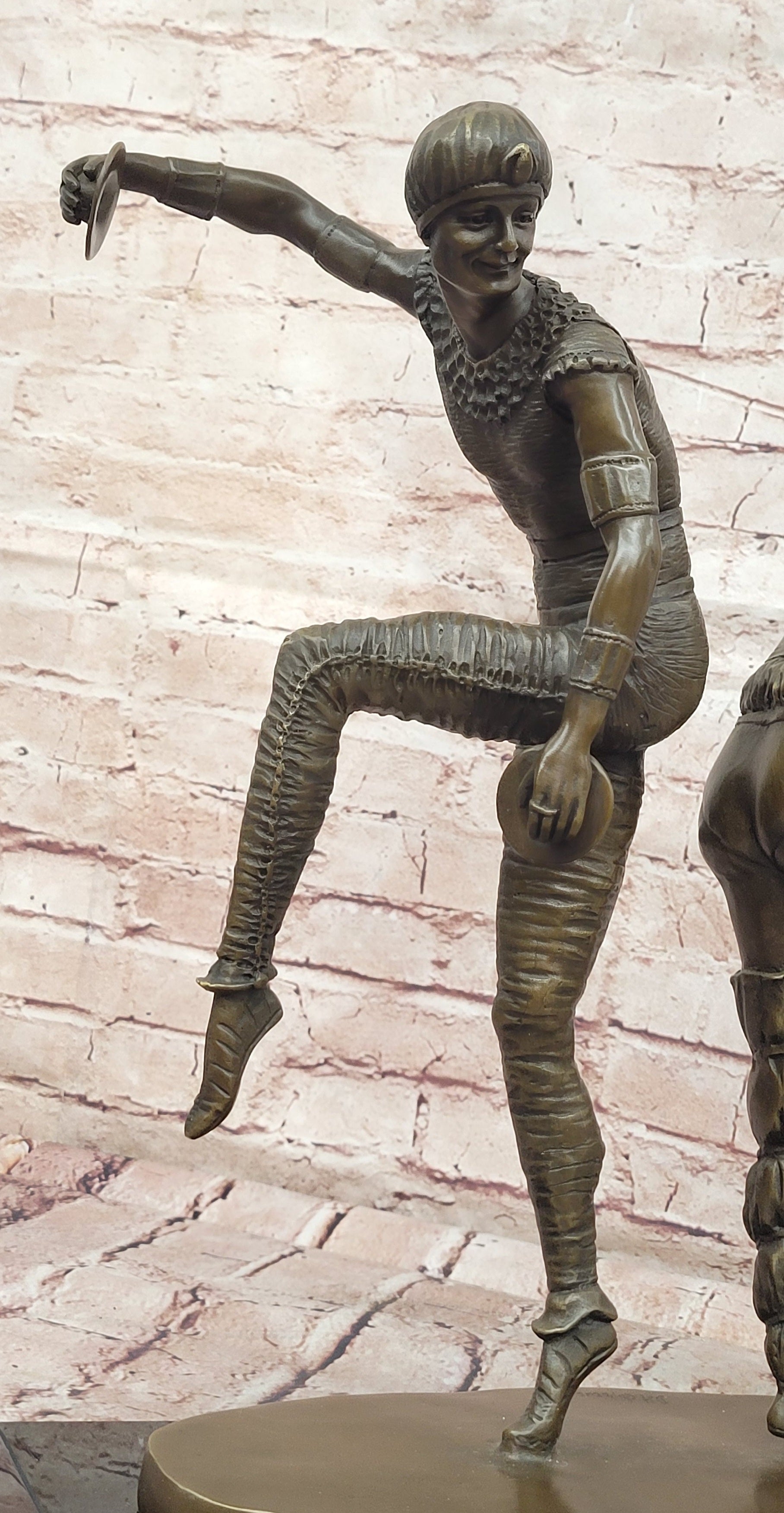 D H Chiparus Bronze Dancing Pair Sculpture Hand Made Art Deco Statue