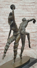 D H Chiparus Bronze Dancing Pair Sculpture Hand Made Art Deco Statue
