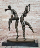D H Chiparus Bronze Dancing Pair Sculpture Hand Made Art Deco Statue