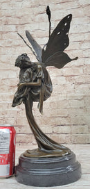 Sleeping Floating Fairy Bronze Sculpture 16" x 7"