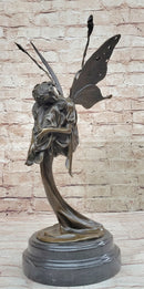 Sleeping Floating Fairy Bronze Sculpture 16" x 7"