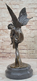 Sleeping Floating Fairy Bronze Sculpture 16" x 7"