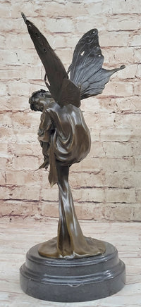 Sleeping Floating Fairy Bronze Sculpture 16" x 7"
