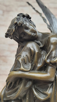 Sleeping Floating Fairy Bronze Sculpture 16" x 7"