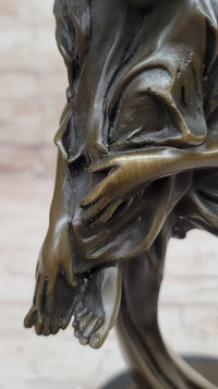 Sleeping Floating Fairy Bronze Sculpture 16" x 7"