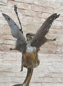 Sleeping Floating Fairy Bronze Sculpture 16" x 7"