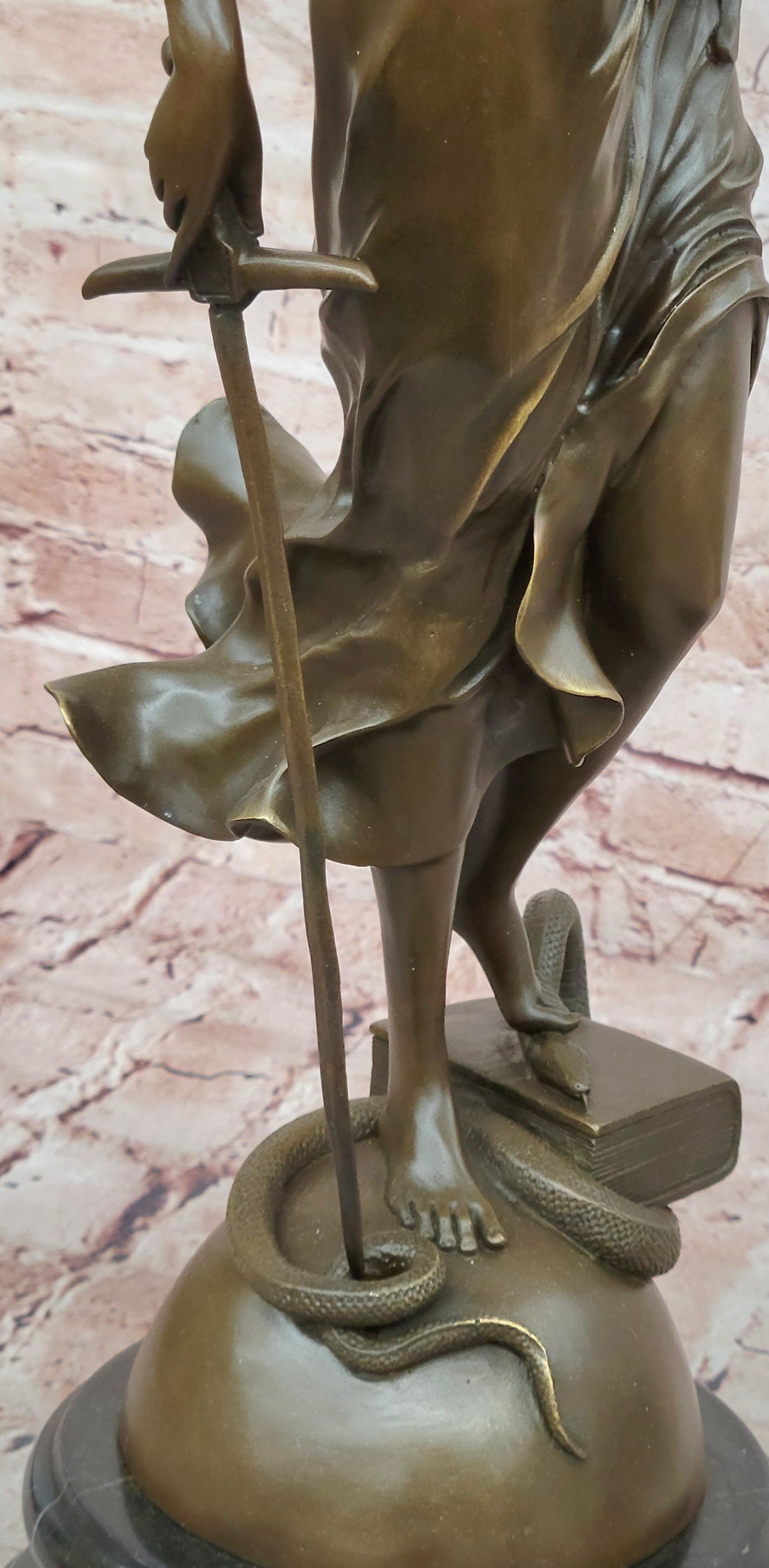 25 Inch Figurine Lawyer Home Decor Lady Justice Bronze Sculpture Statue Figure