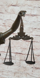 25 Inch Figurine Lawyer Home Decor Lady Justice Bronze Sculpture Statue Figure