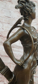 Diana Bronze Sculpture: Mythological Goddess with Bow, Patron Hunter Statue