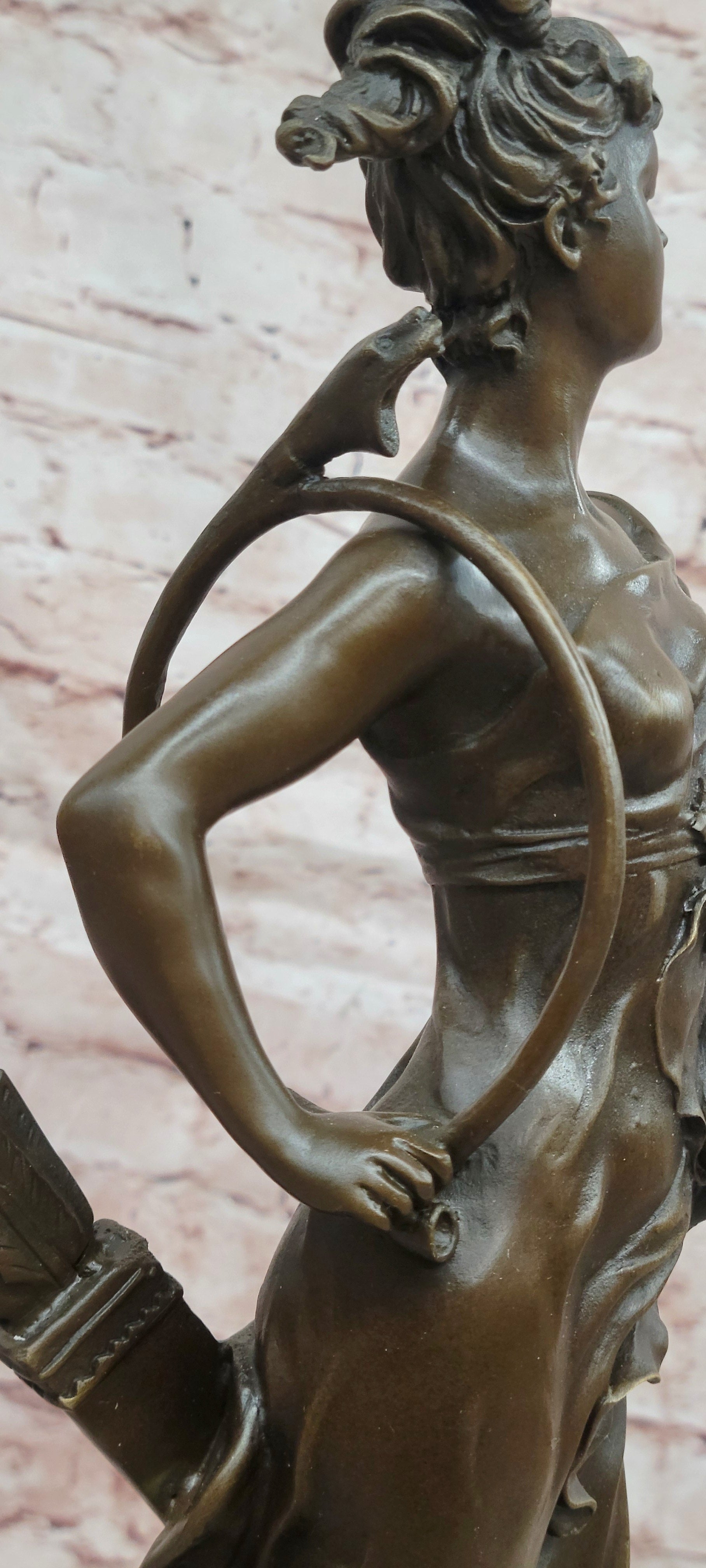 Diana Bronze Sculpture: Mythological Goddess with Bow, Patron Hunter Statue