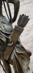 Diana Bronze Sculpture: Mythological Goddess with Bow, Patron Hunter Statue
